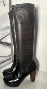 Robert Clergerie Boots Womens Size US 9 Black Soft Leather Boots Size 9 - Picture 1 of 9