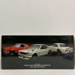 Kyosho 1/18 Skyline 2000 Gt-R Kpgc10 Silver RS Watanabe Good condition Japan