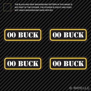 (4x) 00 Buck Ammo Can Sticker Set Decal Self Adhesive molon labe bullet type 2 - Picture 1 of 1