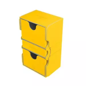 GAMEGENIC Stronghold 200+ Yellow Pocket Deck Box Pokemon Yugioh Magic - Picture 1 of 1