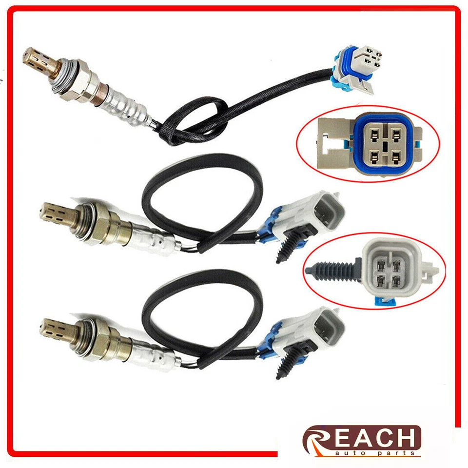 Sensor de oxígeno arriba+abajo 3 piezas para Cadillac Eldorado DeVille Seville 2001-2003 4,6 L Foto 1 de 4