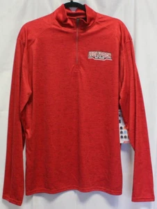 North Carolina State Wolfpack 1/4 Zip Shirt Large Unisex Red Go Pack NC - Picture 1 of 6