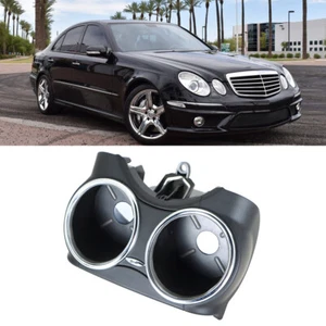 Soporte portavasos doble centro de trabajo para Mercedes Benz 2006-2011 plástico negro - Imagen 1 de 11
