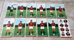 12 FIGURINE GIGANTI 19 x 10 cm. Squadra del MILAN anno 1983 - Imagen 1 de 1