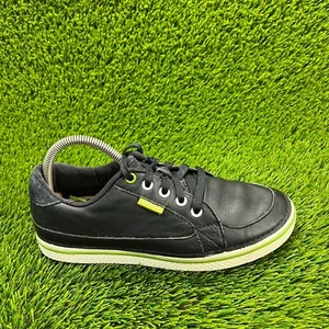 Crocs Hank Haney Mens Size 7 Black White Athletic Walking Golf Cleats Shoe - Picture 1 of 9