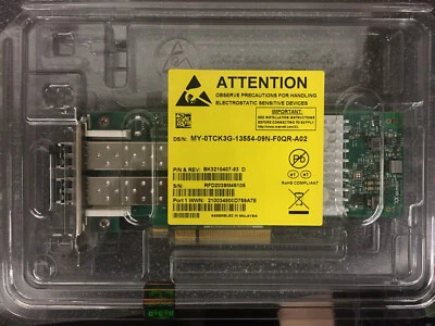NEW Dell QLogic QLE2692L-DEL Dual Port Fibre Channel 16Gb PCIe HBA CK9H1 WVT0T - Image 1 of 4