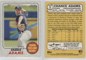 2017 Topps Heritage Minor League Edition Gray /25 Chance Adams #33