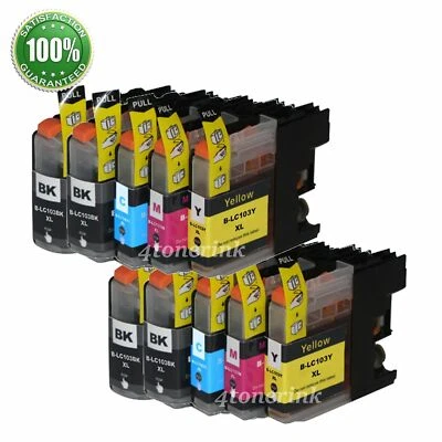 10x LC103XL LC-103XL Ink Cartridge For Brother  MFC-J470DW MFC-J650DW MFC-J875DW - Image 1 of 2