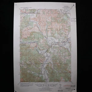US Army Tactical Map Scale 1/65200 Topographic Sheet Meskill Millburn Galvin WA - Picture 1 of 10