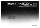 Yamaha KX-300/U Stereo Cassette Tape Player Operating Instruction - USER MANUAL 