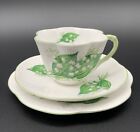 SHELLEY DAINTY LILY OF THE VALLEY TEACUP, SAUCER & UNDER PLATE