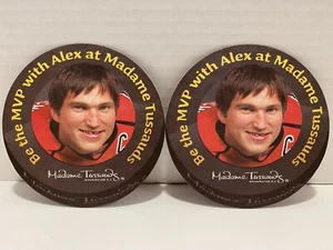 Alexander Ovechkin Hockey Puck Coasters NHL CAPS Madame Tussauds PROMO Set of 2! - Picture 1 of 12