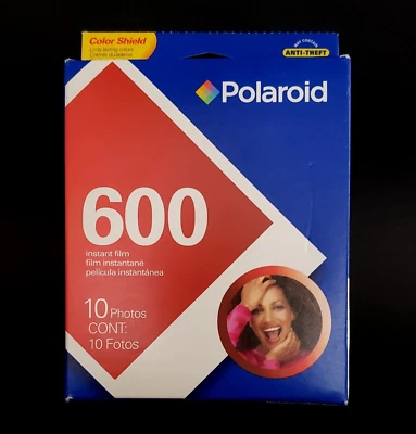 Polaroid 600 Instant Film 10 Photo Pack Expired 2009 New Old Stock SEALED - Image 1 of 3