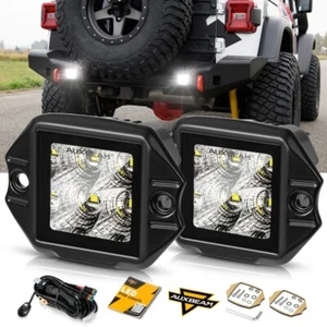 AUXBEAM 2 piezas 3,5" 40 W montaje empotrado LED luz blanca inundación para camioneta Jeep SUV - Imagen 1 de 12
