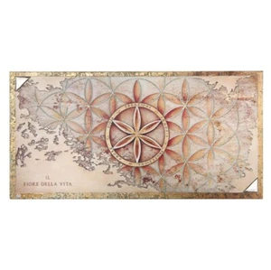 QUADRO PANNELLLO ACCA IL FIORE DELLA VITA RIFINITO A MANO 30 x 60 QD.140 - Foto 1 di 1
