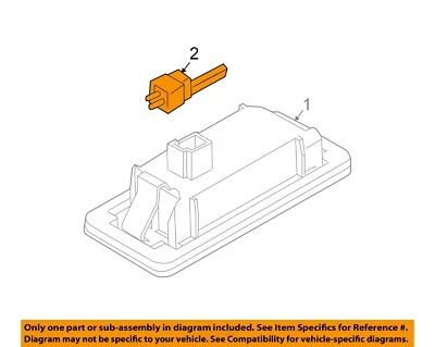 Lámparas traseras BMW OEM 09-12 328i xDrive luces de licencia - zócalo izquierdo 61132360043 Foto 1 de 2