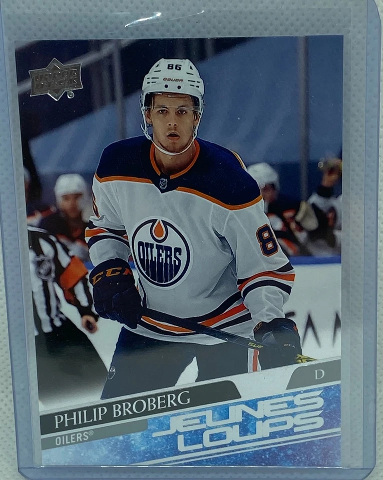 PHILIP BROBERG 2020-21 UPPER DECK SERIES 1 YOUNG GUNS JEUNES LOUPS FRENCH RC 204 - Image 1 of 1