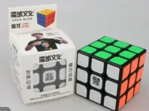 Nuovo YJ Nero 56mm 3X3X3 Magic Cube 3X3 Speed Cube Professional Classic Race - Foto 1 di 5