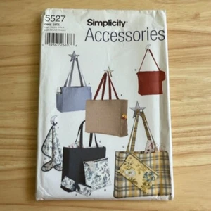 Simplicity 5527 Sewing Pattern Accessories Bags & Totes One Size 29 Pieces - Picture 1 of 3