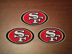 San Francisco 49ers Tres 4" Parches Bordados Planchados ¡Envío GRATIS!! - Imagen 1 de 1