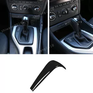 Gear Shift Knob Cover For BMW X1 E84 2011-2015 1/3 Series E81/82/86/87/88 Black - Picture 1 of 12