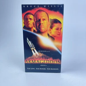 VHS Armageddon 1998 Bruce Willis Billy Bob Thornton Liv Tyler Ben Affleck - Picture 1 of 8