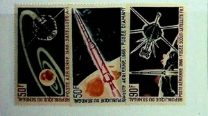 SENEGAL Sc C43-45 NH ISSUE OF 1966 - SPACE - (JA25) - Picture 1 of 1