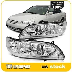 For 1998-2002 Honda Accord Reflector Headlights Headlamps Replacement Left+Right - Picture 1 of 7