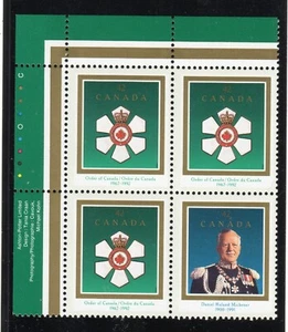 1992 Canada SC# 1447a UL - Order of Canada - Plate Block M-NH Lot # 3352a - Picture 1 of 1