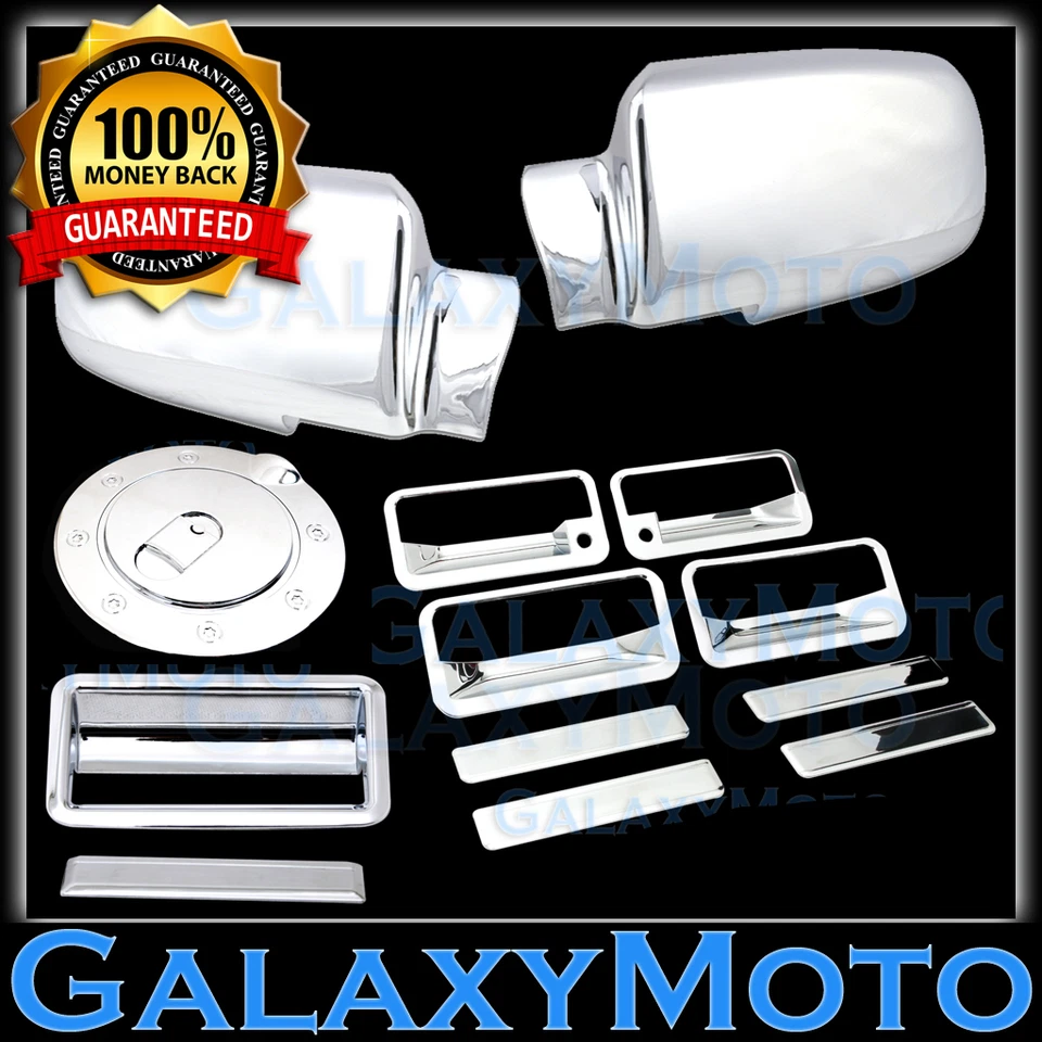 Espejo cromado 88-98 Chevy C+K 1500+2500+3500+manija de 4 puertas+puerta trasera+cubierta de gas Foto 1 de 1