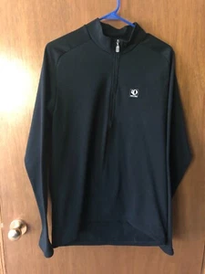 PEARL IZUMI size XL JACKET  1/2 Zip Pullover Technical Cycling Biking BLACK Z21 - Picture 1 of 8
