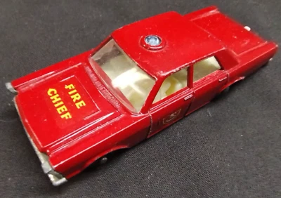 Caixa de fósforos vintage Lesney série nº 55/59::Ford Galaxie Fire Chief - Imagem 1 de 4