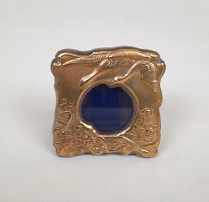Jugendstil Bilderrahmen 925 Silber vergoldet Birmingham vintage Fotorahmen Bild - Bild 1 von 7
