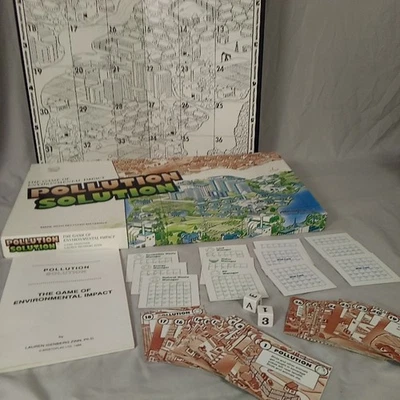Pollution Solution Environmental Board Game 1989 AristoPlay Vintage Complete  - Image 1 of 4