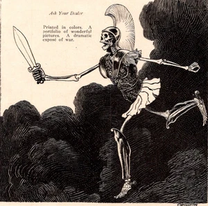 WWI War Viewed Life [Humor] Magazine 1914 Print Ad - Bild 1 von 3