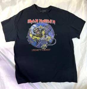 IRON MAIDEN Mens XL T-Shirt Legacy of the Beast Cover Hard to find! - Picture 1 of 5