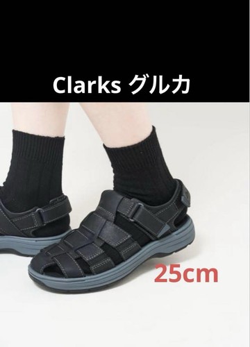 Clarks Saltway Cove Sandali in pelle 25 cm (US Men 7) Nero