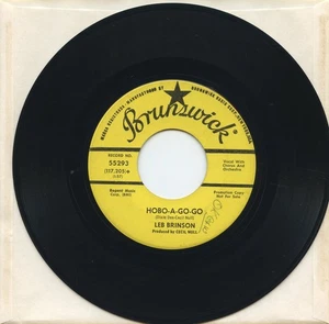 RARE VG+ _1965 Country _45RPM_LEB BRINSON - Hobo-A-Go-Go & Mama's Little Man - Picture 1 of 4