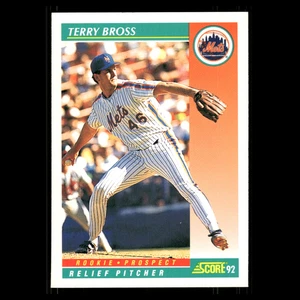 Tarjeta de béisbol Terry Bross #763 1992 Score New York Mets MLB - Imagen 1 de 3