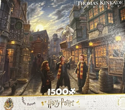 Thomas Kinkade Harry Potter Painting/Puzzle 1,500 Pieces  BRAND NEW - Image 1 of 4