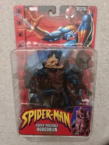 NIP Marvel ToyBiz Spider-Man Hobgoblin Super-Poseable Action Figure Sealed Read - Picture 1 of 2
