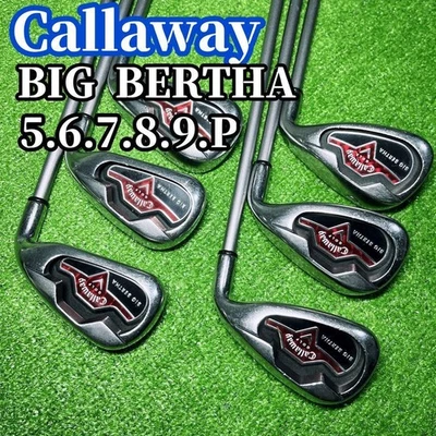 Callaway BIG BERTHA Irons #5-9,Pw(6Clubs)/JV B-Series 70-I/Flex:Stiff Regular - Image 1 of 4