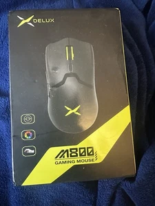 Delux M800 Wireless Gaming mouse 3395 Bluetooth Black - Picture 1 of 2