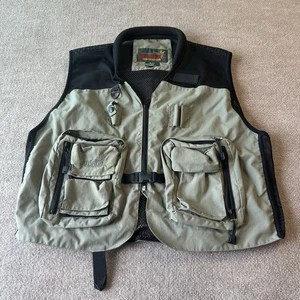 Vintage Bushline Outdoor Fly Fishing Vest Utility Multi Pocket Size XL - Picture 1 of 9