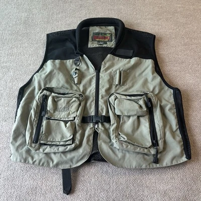 Vintage Bushline Outdoor Fly Fishing Vest Utility Multi Pocket Size XL - Image 1 of 4