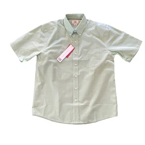 Cutter & Buck Green Size L Button Up Casual Short Sleeve Shirt - Picture 1 of 2