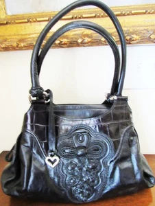 Brighton Katarina schwarz 3D Leder Masterpiece Collection Schulter Handtasche - Bild 1 von 7