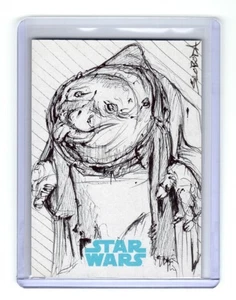 Star Wars The Worce Awakens 2015 Topps 1/1 Sketch Card Artist John Sloboda - Picture 1 of 4