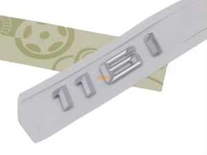  Emblem Schriftzug Badge Kofferraum Chrom Aufkleber Neu DE 1Pc 116i Auto - Picture 1 of 6