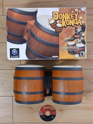 Nintendo GameCube Donkey Konga 2 con bongos DK - Probado y funcionando Foto 1 de 4